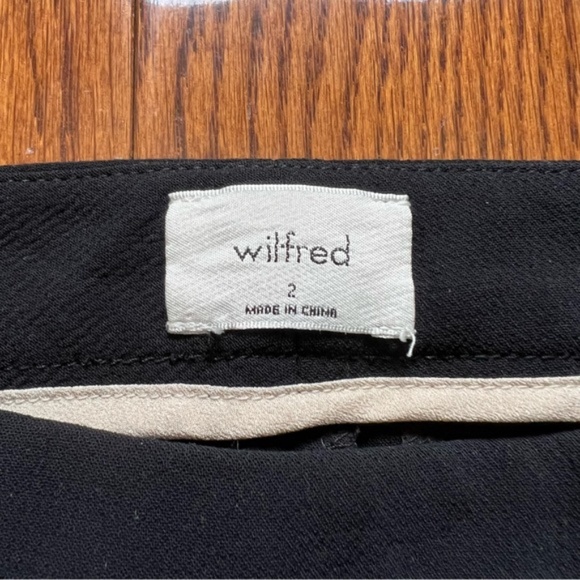 Aritzia Wilfred Black High Waisted Kick Flare Trouser Pant - Size 2 - Picture 9 of 12